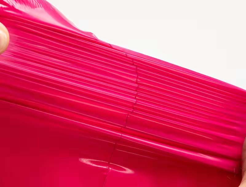 安居玫红色快递袋-05