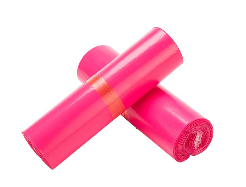 安居玫红色快递袋-02